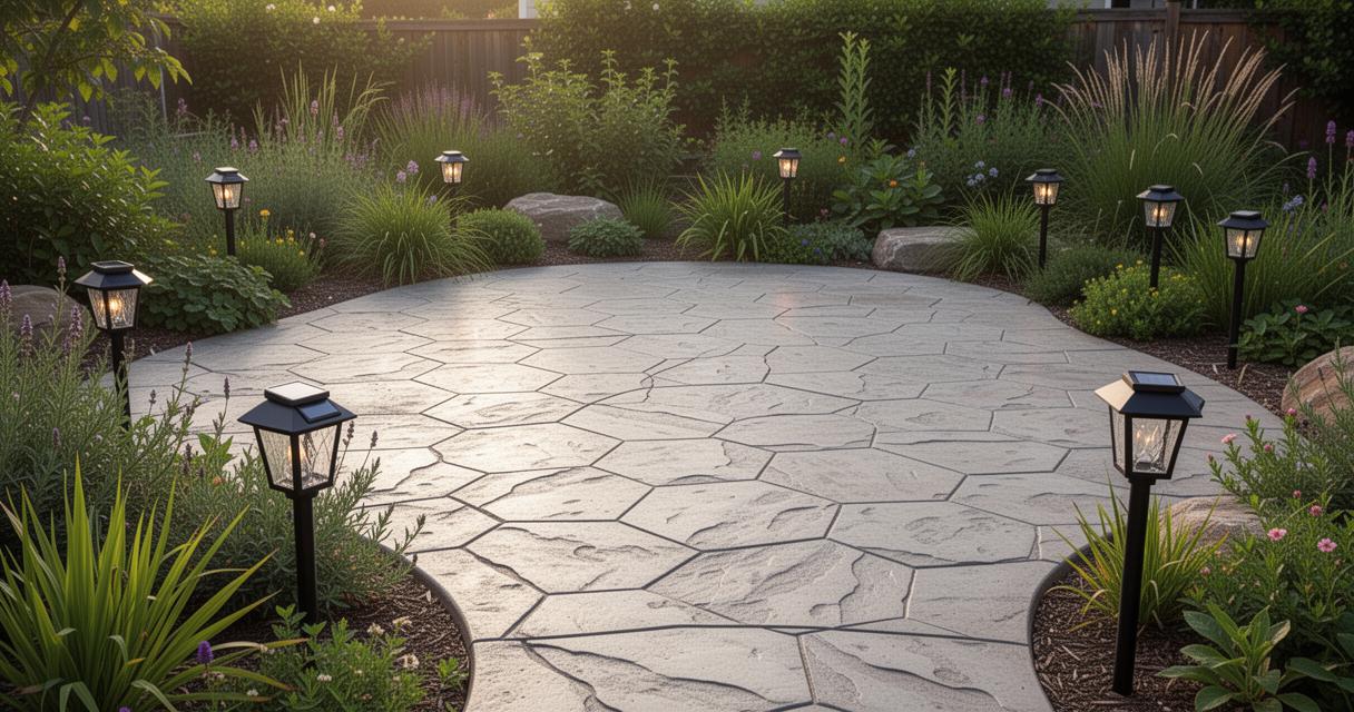 Guide complet pour réaliser une terrasse en béton imprimé avec drainage intégré